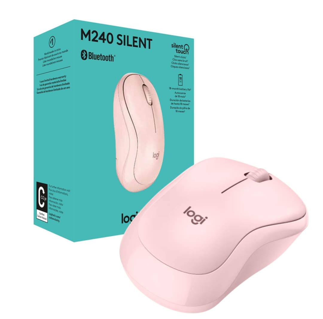 MOUSE LOGITECH M240 SILENT WIRELESS BT ROSE Worlddata